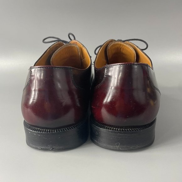 Church’s Leather Dress Shoes Burgundy Custom Grade Cap Toe Oxford Men UK 19.5 M main image 11